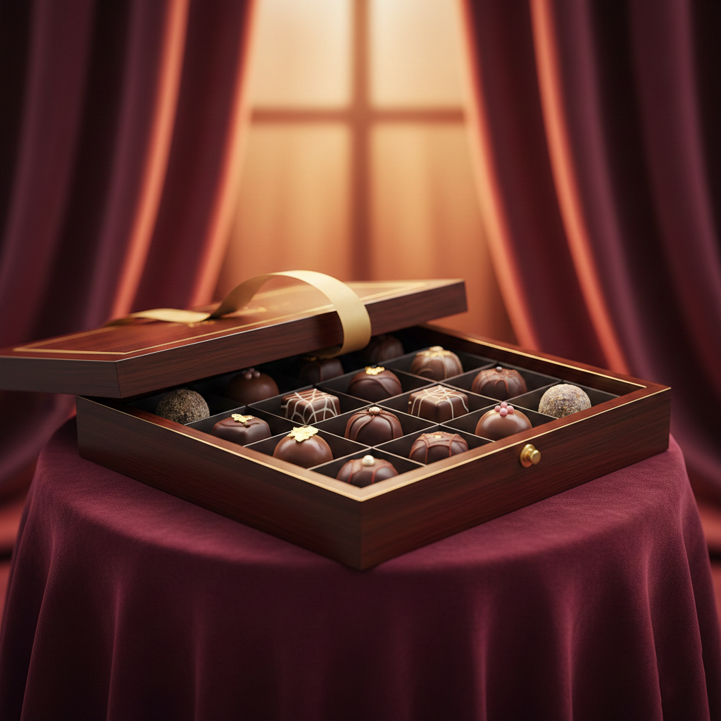 Uncovered Chocolate Boxes