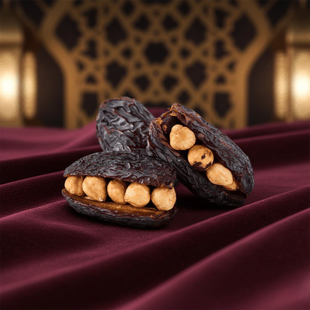 Dates with Hazelnuts Filling